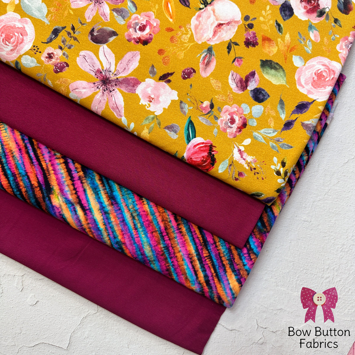 Poppy Fabrics Bow Button Fabrics