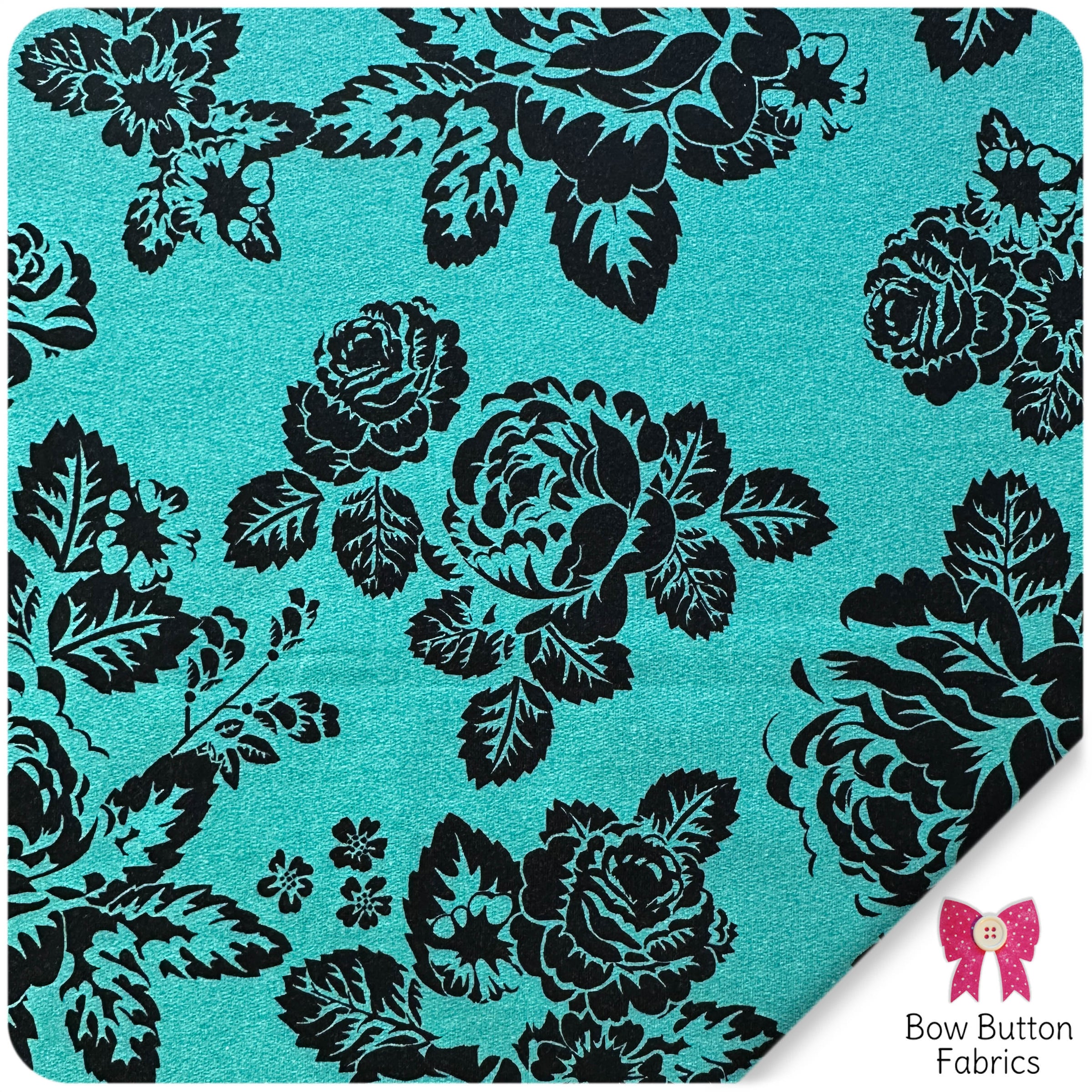 Floral Bow Button Fabrics
